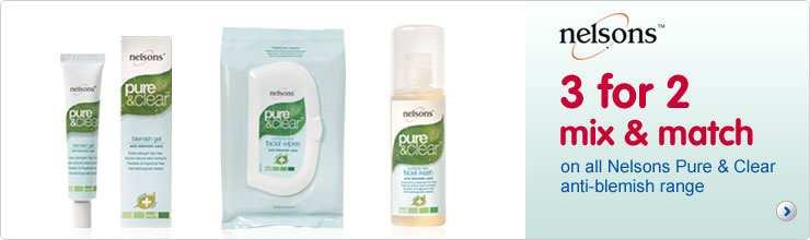 Nelsons 3 for 2 Mix and Match on Nelsons Pure and Clear Anti-Blemish Range